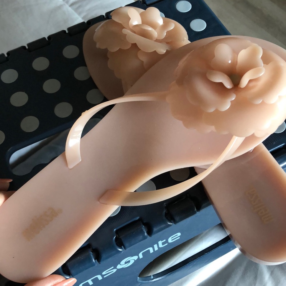 Flip flops By Melissa- color light pink/light rosé